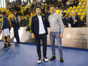 Gianluigi Quinzi e Fabrizio Salvi dopo l'intervita 