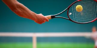 impugnatura da tennis racchetta corde