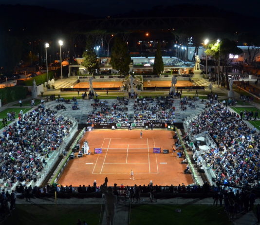 tie-break Roma foro italico vista notturna